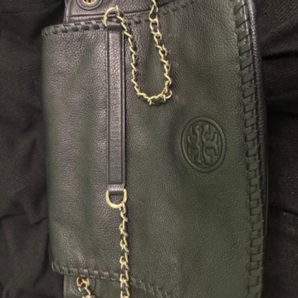 Tory Burch Messenger Bag - Pebbled Leather